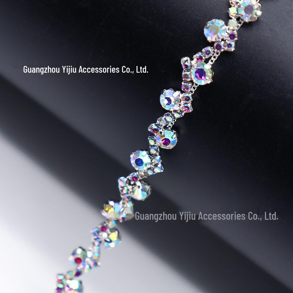 Crystal Rhinestone Claw Chain for DIY Accessories and Clothing Decoration