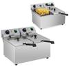 Double Electric Fryer, Catering, 230 V, 2 X 3200 W, 2 X 8 L