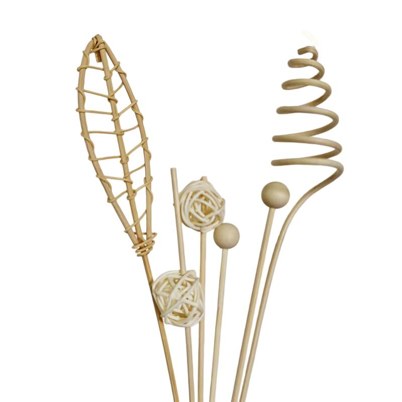 6PCS/ 9PCS Rattan DIY Floral Artificial Reed Diffuser Sticks Flower Set Rattan Reed Fragrance Aroma Diffuser For home Bedroom