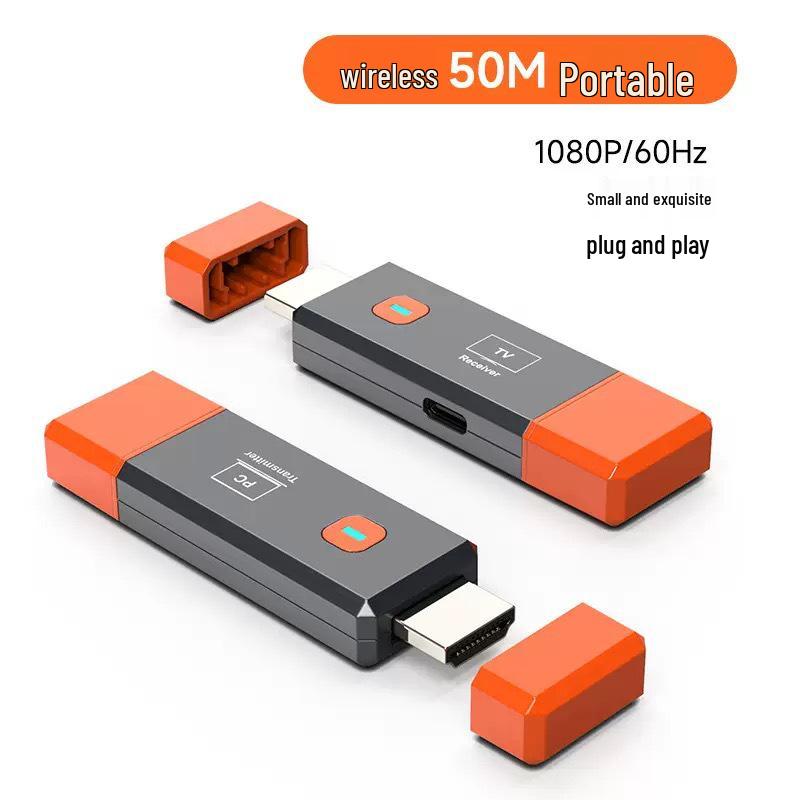 Wireless HDMI Transmitter - 50M Range 1080P Laptop Screen Casting