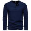 Men Solid Color Long Sleeve Casual Basic Bottoming T Shirt For Daily Wear