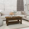 VidaXL Coffee Table Smoked Oak 102x55x42 Cm Chipboard