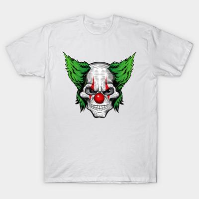 T Shirt Women Very Scary Evil Clown Harajuku Print Kawaii Tshirt Summer Short Sleeve Female T-Shirt Top Tee