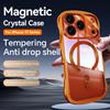 Galvanisierte Wellen-Schutzhülle für iPhone 17 Pro Max Air 13 14 15 16 Pro Für Magsafe Kabelloses Laden Transparente Abdeckung