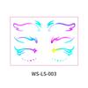 European & American Cross-border Music Festival Laser Eyeliner Stickers - Waterproof & Long-lasting Disposable Tattoos