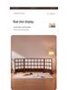 Retro Solid Wood Folding Screen Divider for Living Room and Bedroom