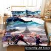 Cool Personelity Giant Beasts of Ars Bedding Set Cartoon Anime three-piece set Adult Kid Bedroom Duvetcover Sets 3D Kawaii
