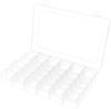 36 Grids Clear Craft Storage Boxes with Compartments, Bead Organizer Storage Box