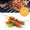 Flat Reusable Grill Meat String Forks Roast Cooking Tool Barbecue Skewer BBQ Stick BBQ Needle