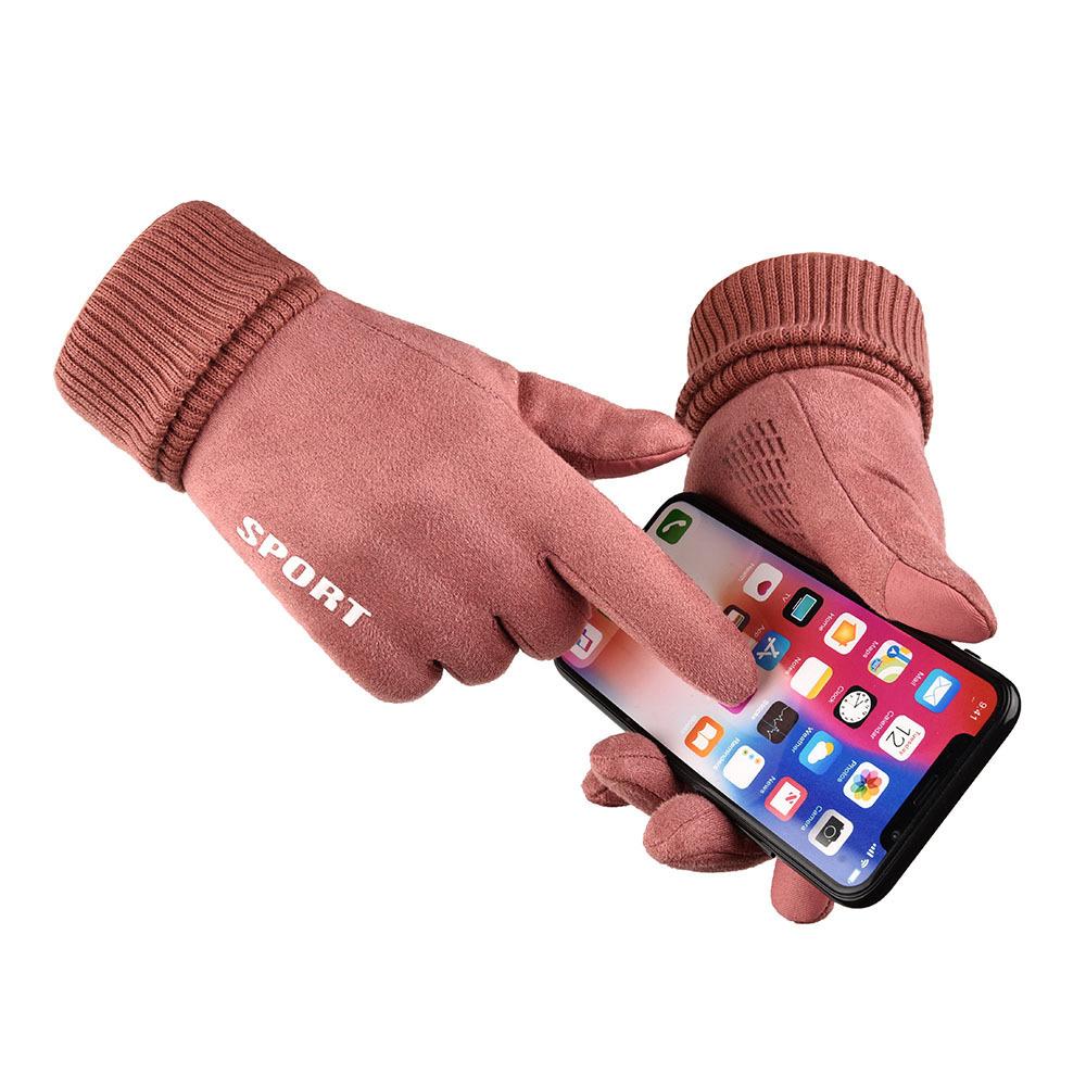 Winter Suede Gloves Thermal Gloves