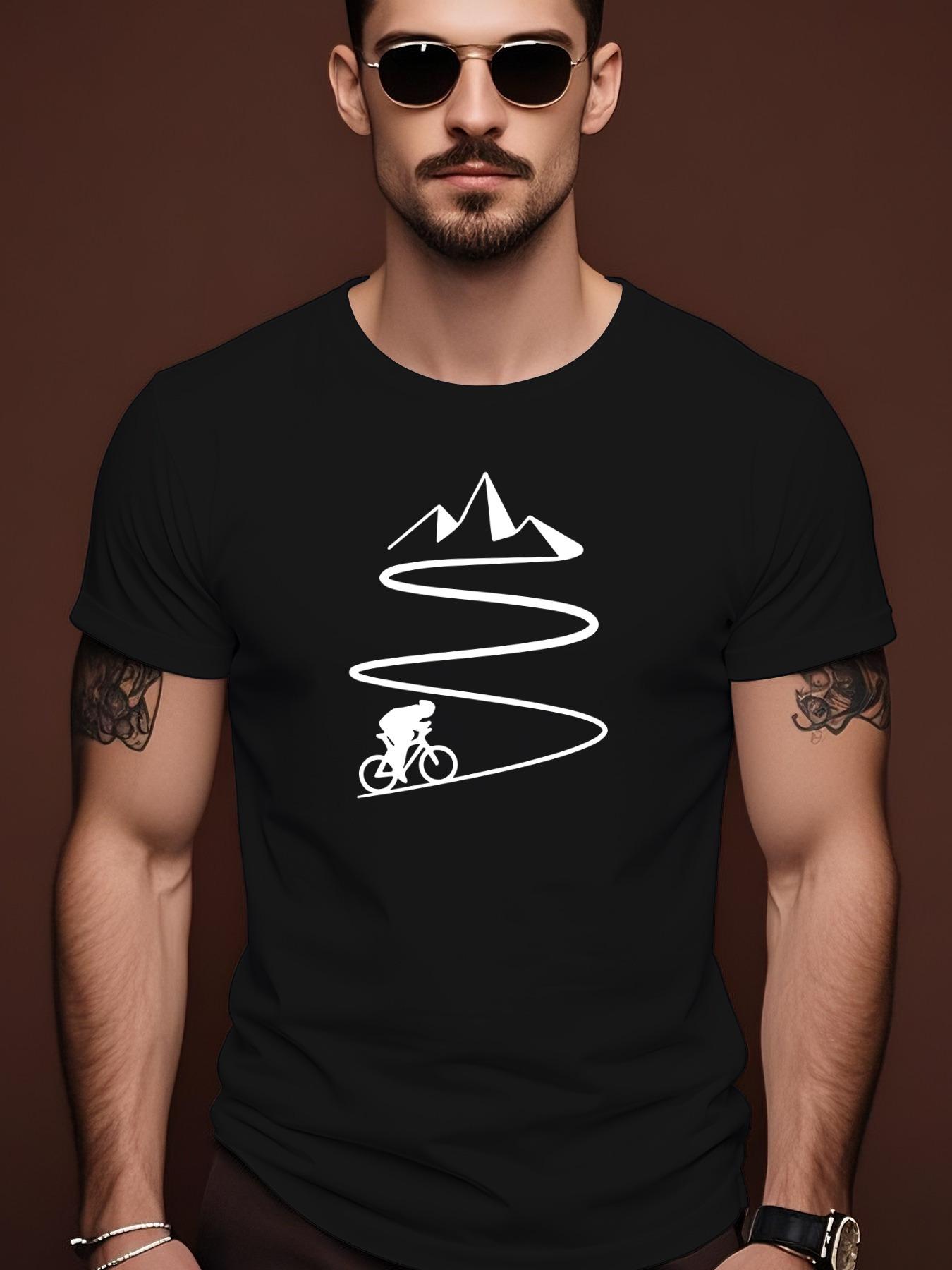 Summer Cycling Graphic Tshirt - Short Sleeve Crew Neck XL