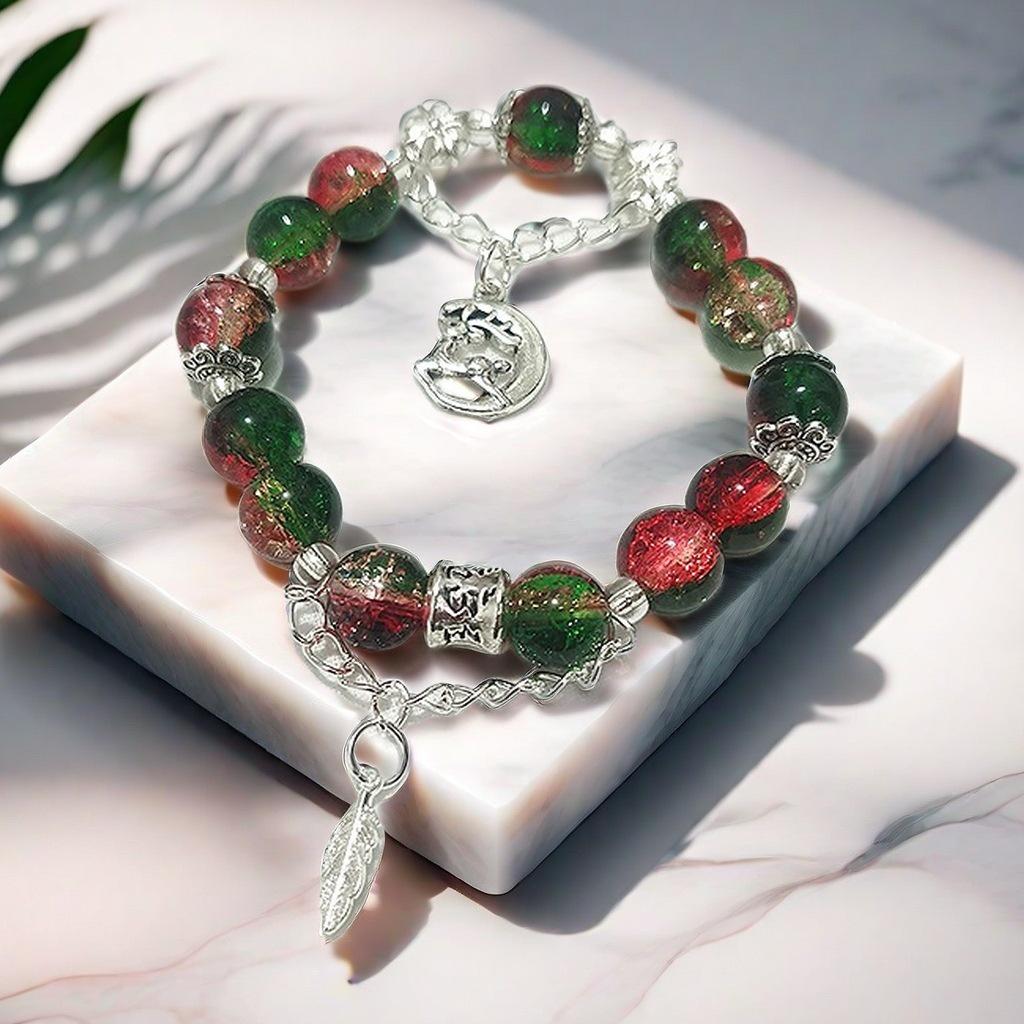 Daisy Popcorn Beaded Bracelet: Elegant Women's Hand Jewelry