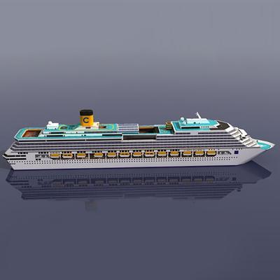 Kreuzfahrtschiff Papiermodell Kreuzfahrtschiff 3D Papiermodell Diy Puzzle Handbuch Papercrafts Spielzeug