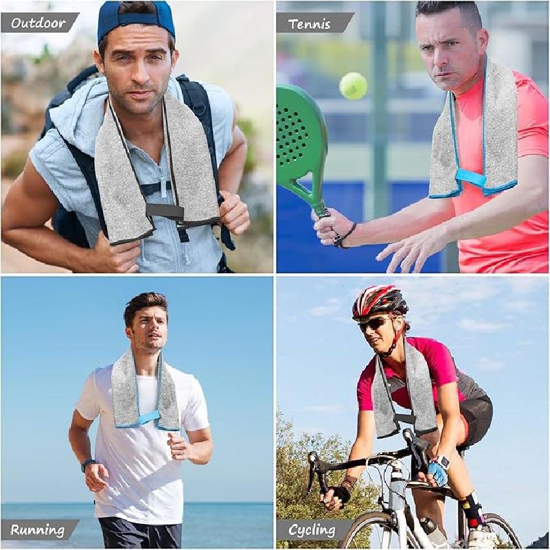Sports Cationic Towel Absorbs Sweat and Water, Suitable for Gym, Men and Women, Running, Cool-touch, Quick-drying Sweat-wiping
