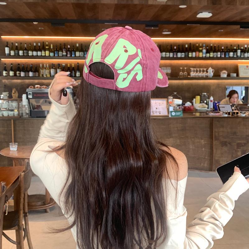 Spring and Autumn Hats Graffiti Print Baseball Cap Letters Casual Fashion Sun Visor Baseball Cap