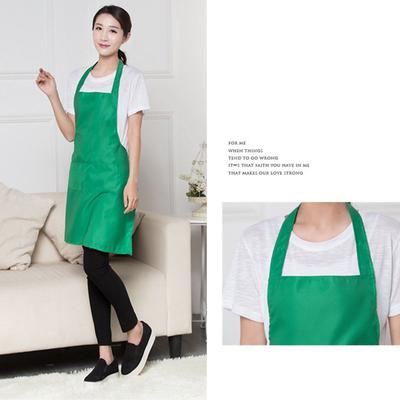Pour Chefs Nouveaux Chauds Femmes Hommes Avec Poche Avant Couleurs Pures Cuisine Restaurant 1PC Bavoir de Cuisine Tabliers Simples Maison Fait Main