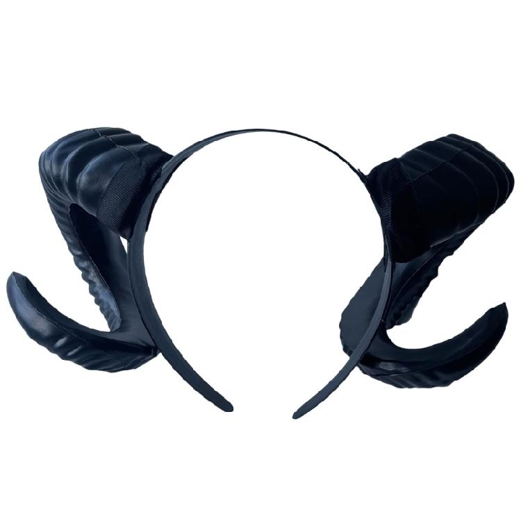 Halloween Cosplay Devil Horns Masquerade Props Soft Comfortable Headband Unisex Headgear for Themed Gatherings