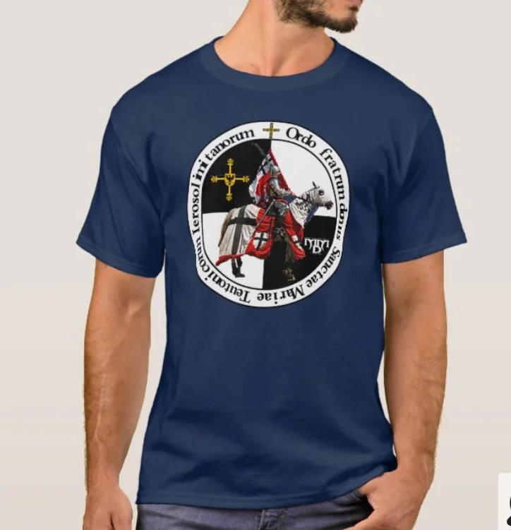 Bursting Knight with The Insignia Teutonicus Order TShirt Summer Cotton Short Sleeve ONeck Unisexs T Shirt New S3XL