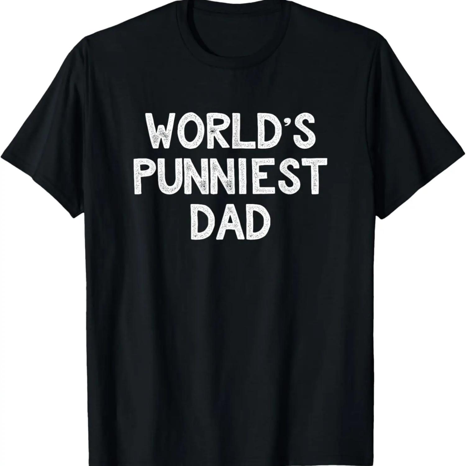 Самый смешной папа в мире - Смешная футболка для папы, Подарок на День отца XXXXXL чёрный