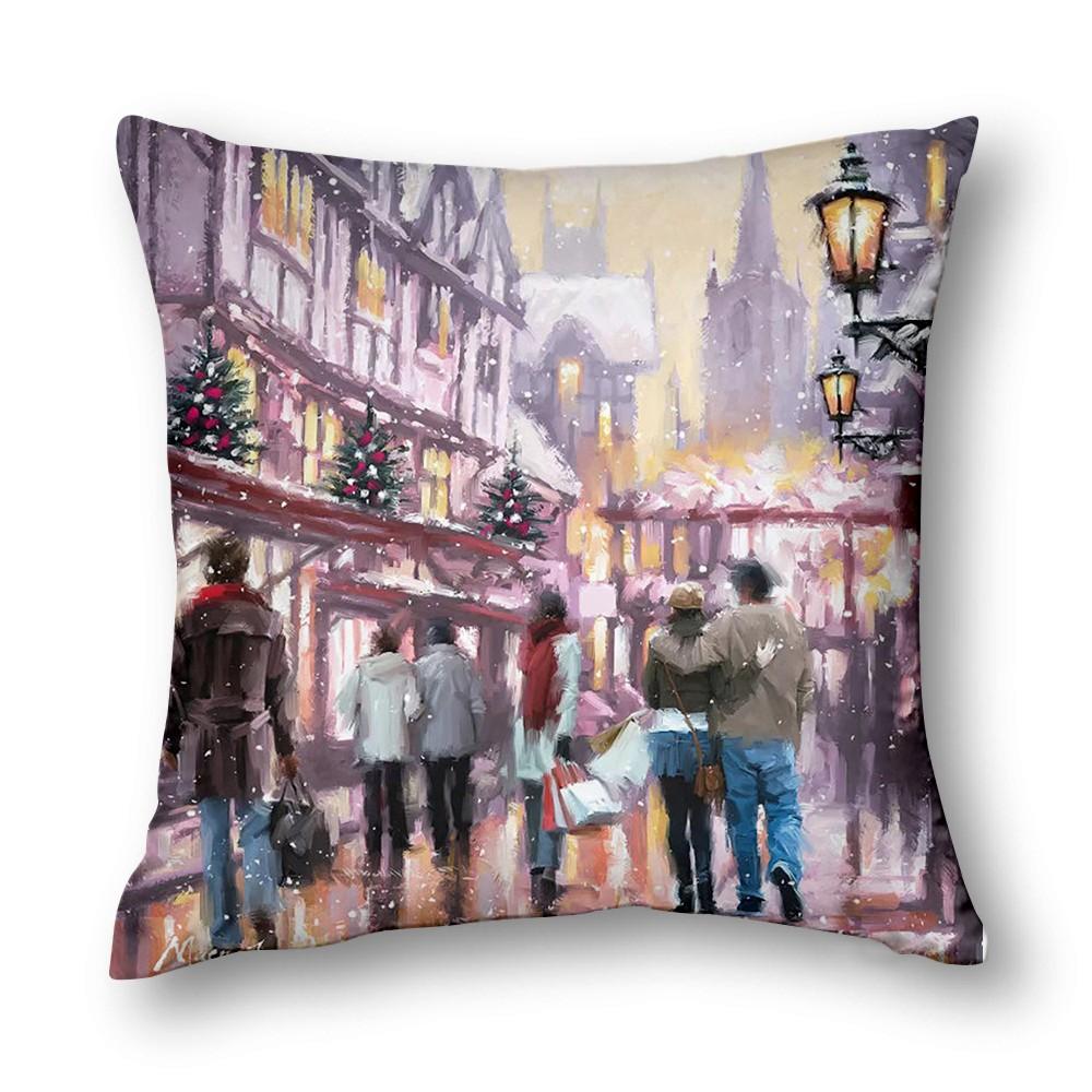 Upgrade Your Home Decor With Festive Atmosphere Living Room Decor Christmas Decoration Cushion Cover 40X40 45X45 50X50 60X60