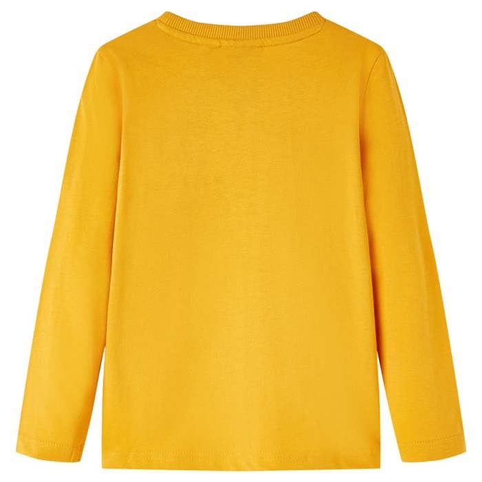 T-shirt enfants à manches longues ocre 92/104/116/128/140