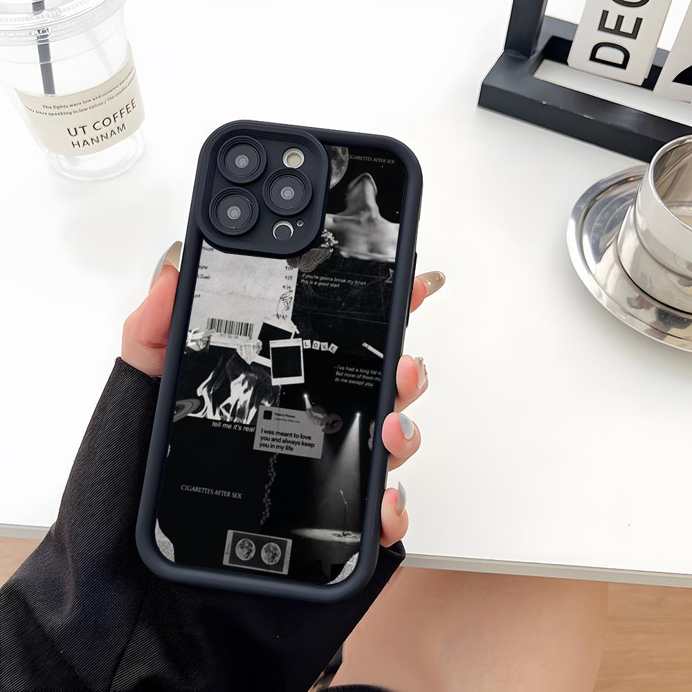 Cigarettes After Sex Phone Case Soft Silicone For IPhone 17 16 15 14 13 12 Mini 11 Pro Max Plus Camera Lens Protection Cover