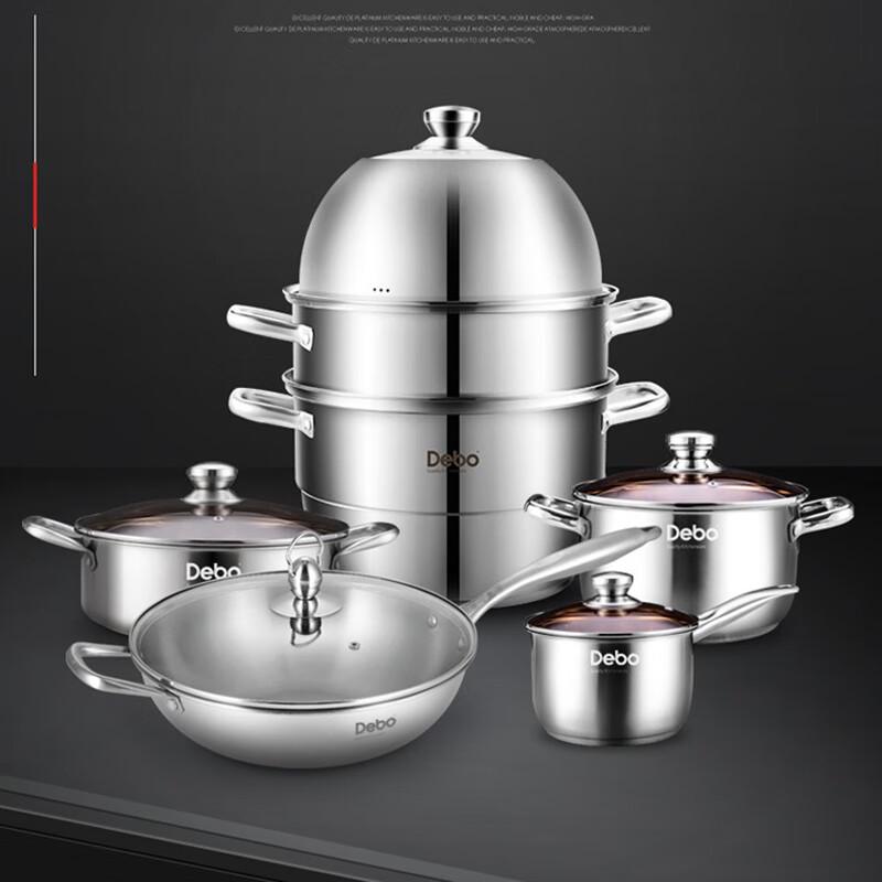 

Debo Stockholm 5-Piece Stainless Steel Cookware Set