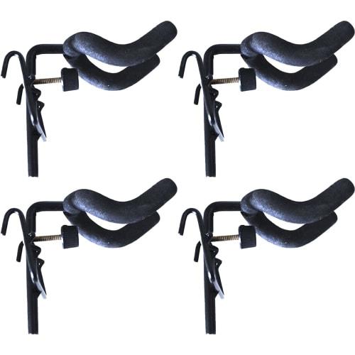 

HIRAISM Guitar Hanger for Nets, Hanging, Wall-Mounted, Hook-Type Holder, Black (4 Pieces)