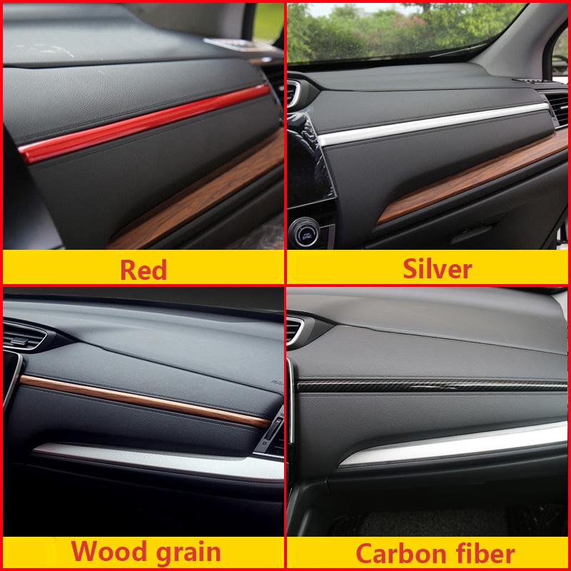 ABS Car sound Central Control Dashboard Trim Cover Strip Sticker Auto Accessories For Honda CRV 2017 2018    2022