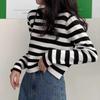 Damen Retro Gestreifter Lockerer Langarm Strickpullover 2025 - Frühling & Herbst Design