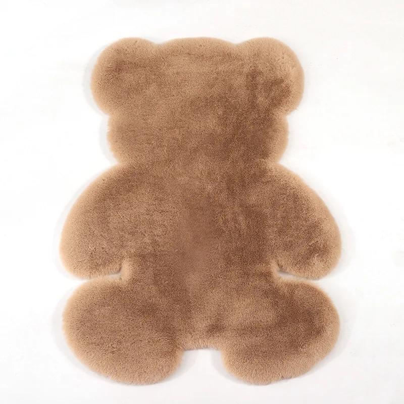 Super Soft Cute Bear Shaped Carpet Bedroom Soft Bedside Carpet Living Room Bathroom Non-slip Foot Mats Home Decor