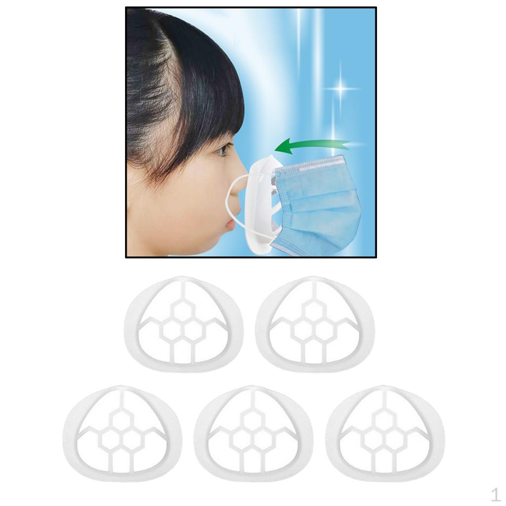 5 шт. Силиконовый держатель Внутренняя опорная рама маски Защита помады Kids