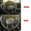 For Ford Raptor F-150 F150 2015- -2024 ABS Carbonfiber Steering Wheel Button Switch Direction Control Decorate Cover