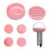 3 in 1 Silicone Makeup Brush Cleaner Convenient and Portable to Cleaning Your Brushes for Women Girls