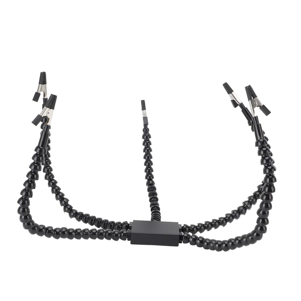 Helping Hands Soldering Station Anti Slip 360 Degree Rotating Clamps PCB Holder Flexible Arms for Circuit Board Jewelry