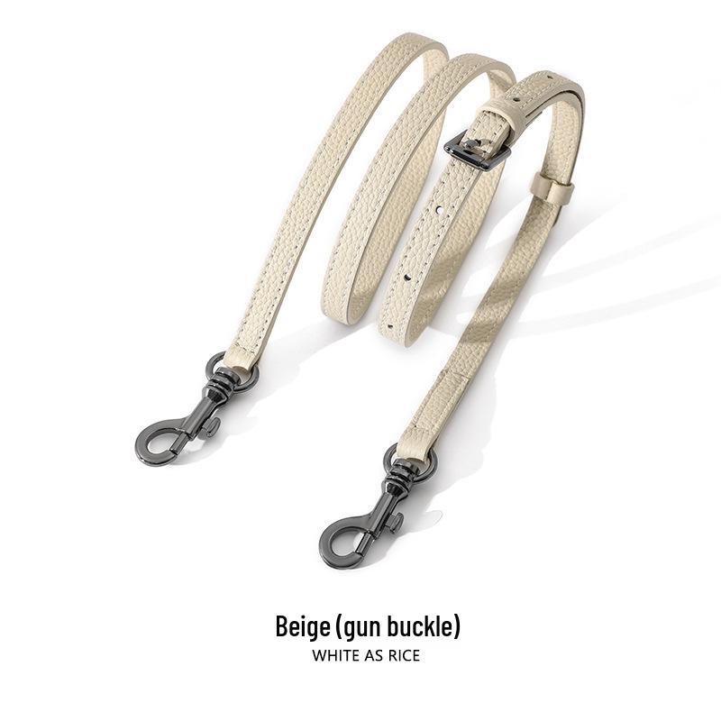 Mahuangshi Echtes Leder Litschi-Muster Taschenriemen A-74 - Dünner, langer Schulterriemen aus Rindsleder für Umhängetaschen, Einzelkauf.