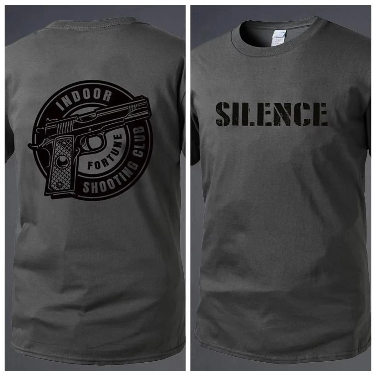 

Military Fan Shooting Club Printed T Shirts Graphic Text T Shirts High Quality Mens Short Sleeve T Shirts Mens Sportwear Tops 4XL