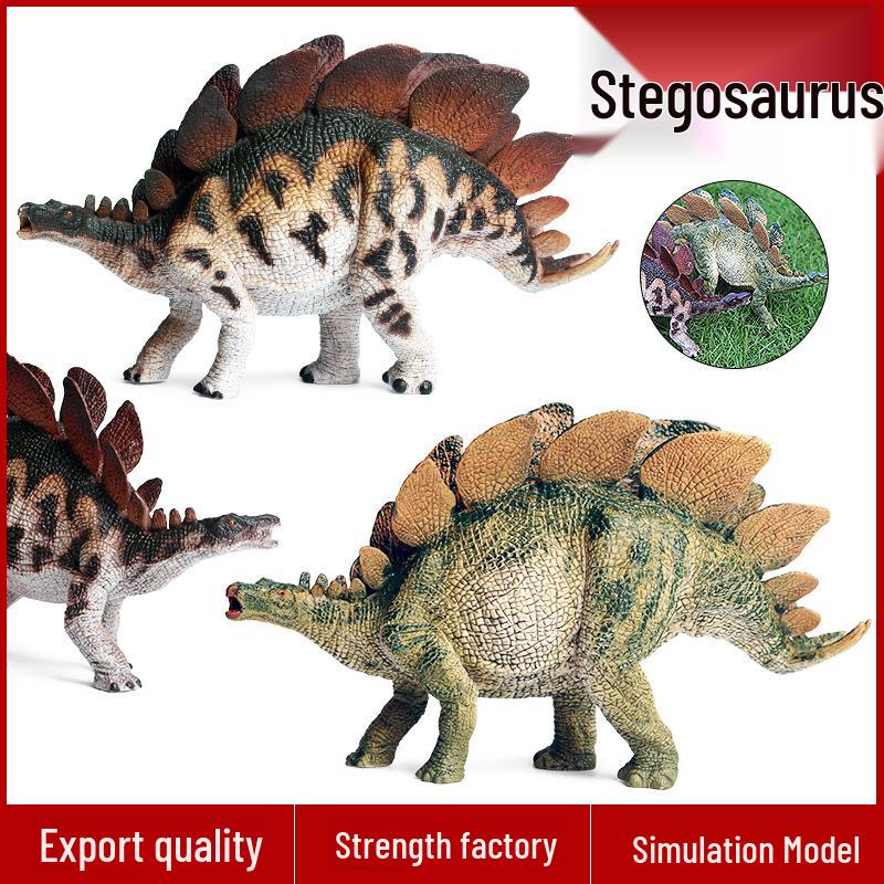 Cognitive Large Stegosaurus Solid Dinosaur Toy: Jurassic Simulation Animal Figure for Kids