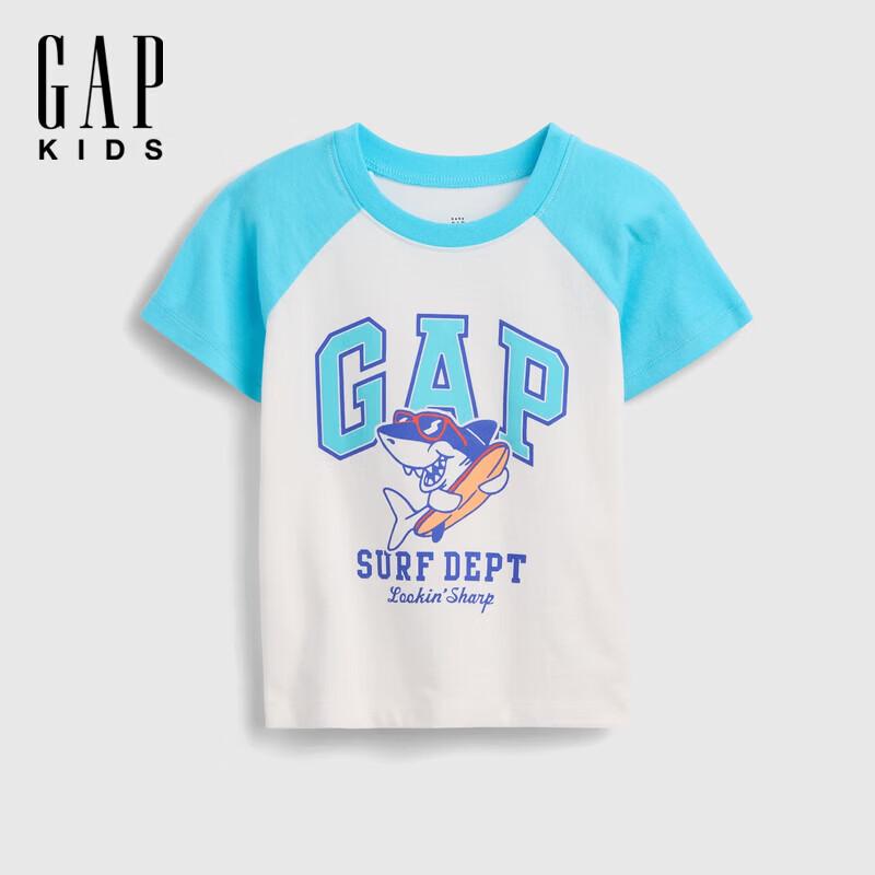 GAP Girls Toddler Pure Cotton Logo Short Sleeve T-Shirt 90 (1-2Y)