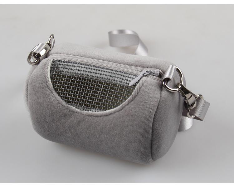 Portable Small Pet Carrier: Hamster, Sugar Glider, Guinea Pig Crossbody Backpack & Warm Sleeping Bag Nest
