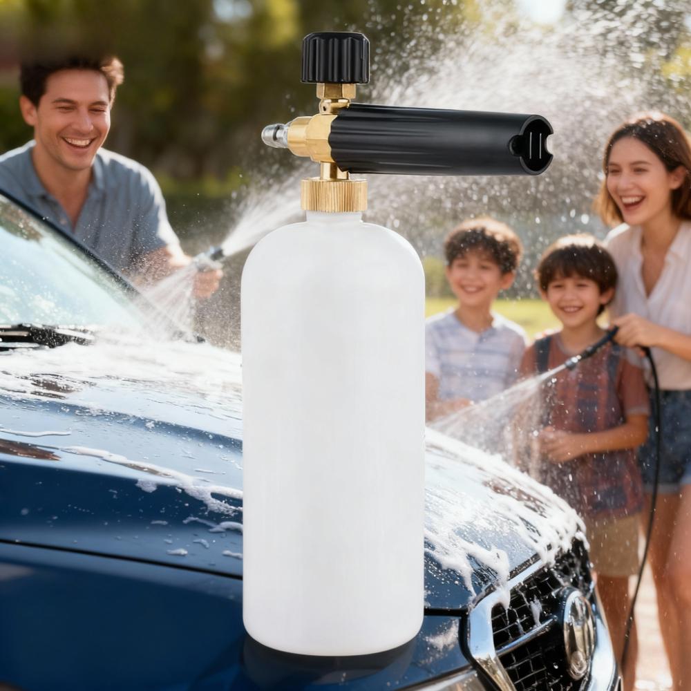 

Pressure Washer Foam Cannon, Easy to Assemble Car Wash Foam Spray Can Convenient Anti Aging Leakproof Quick Connector for Home