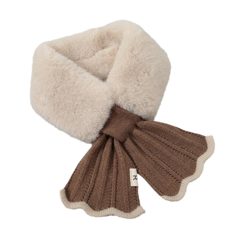 Fular Coadă de Pește, Femei, Pluș, Fular, Îngroșat, Rezistent la Vânt, Rezistent la Frig, Șal Cald, Cald