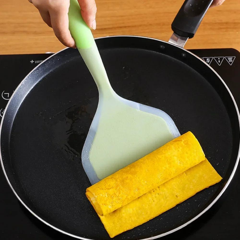 Silicone Tamagoyaki Spatula Nonstick Pizza Steak Burrito Spatula Kitchen Cooking Tool Heat Resistant Kitchen Utensils