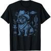 French Bulldog Cowboy UFO T-Shirt