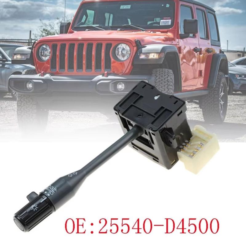 High Sensitivity Headlight and Turn Signal Control Switch Suitable for 720 D21 25540-D4500 25540D4500, Easy Installation