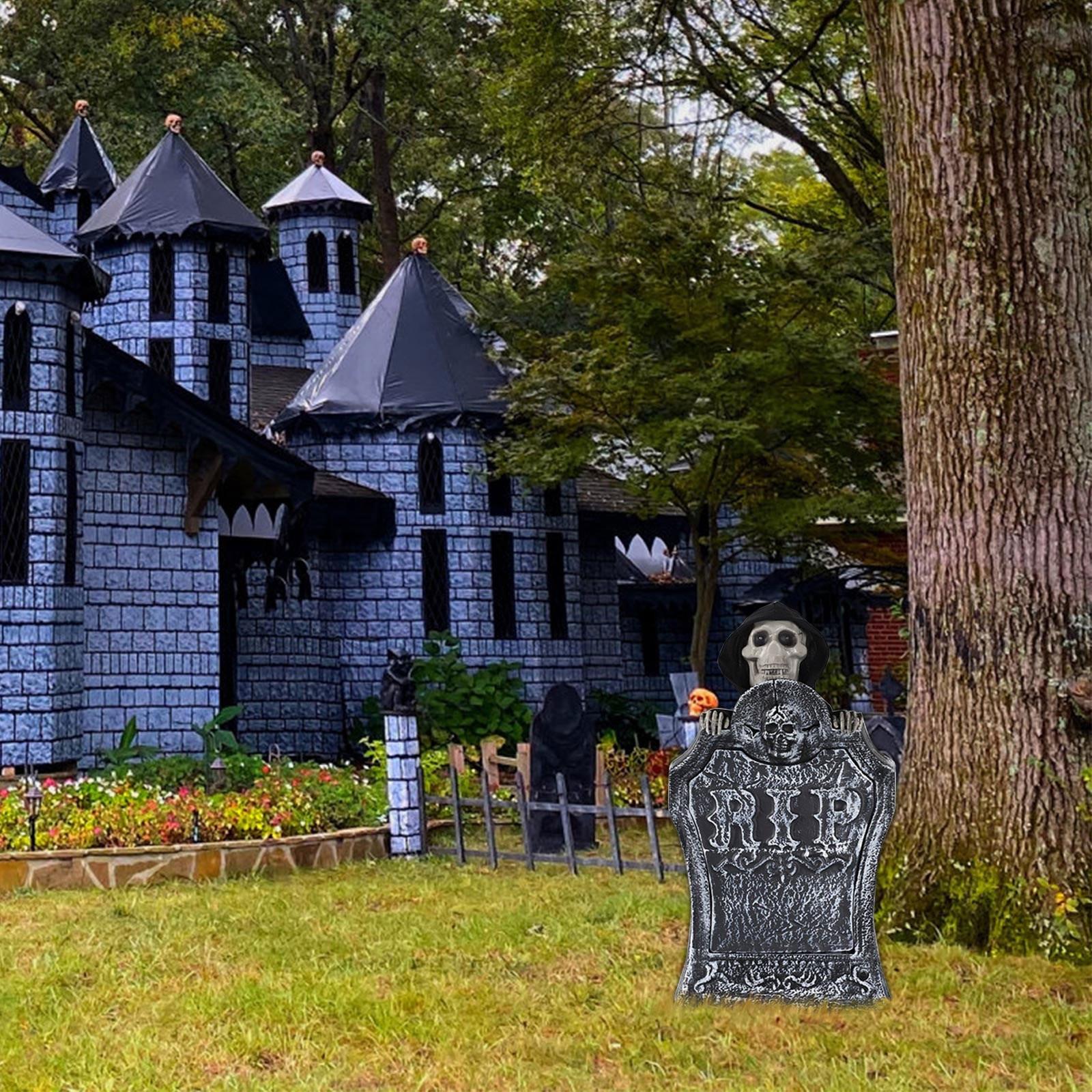 Украшение надгробия на Хэллоуин — фото 2