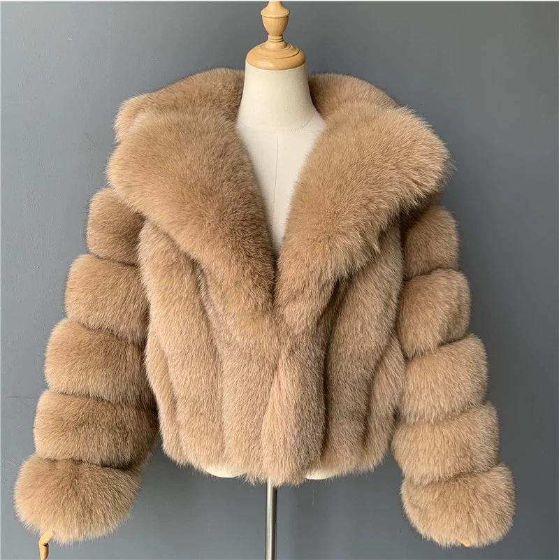 European and American fur coats imitation fox hair women's clothing autumn and winter imitation fur coats suit collars a lot