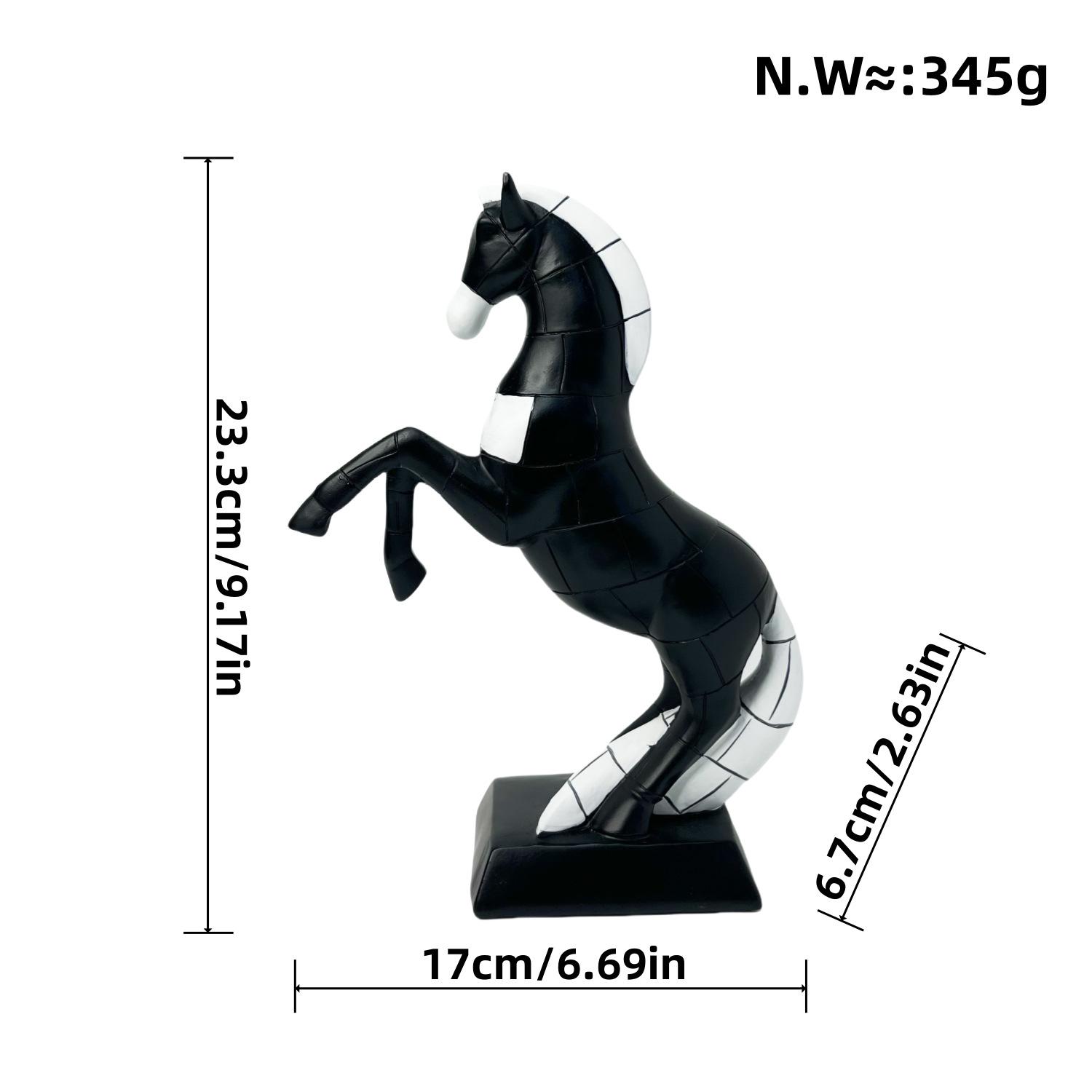 

Современный простой цветной блок геометрический лошадь домашний смоляной орнамент гостиная домашний рабочий стол простые украшения