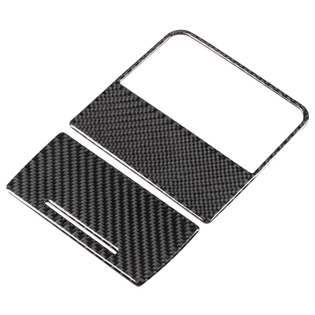 2pcs Rear Storage Panel Trim Cover Real Carbon Fiber Stylish Car Interior Decoration