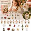 Calendário do Advento, Enfeites de Pendurar em Acrílico, Design Plano 2D